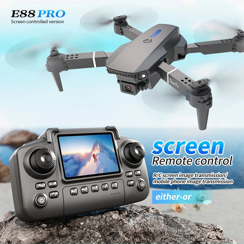 Drone Z - 전문 E88 프로 드론 스크린 8K