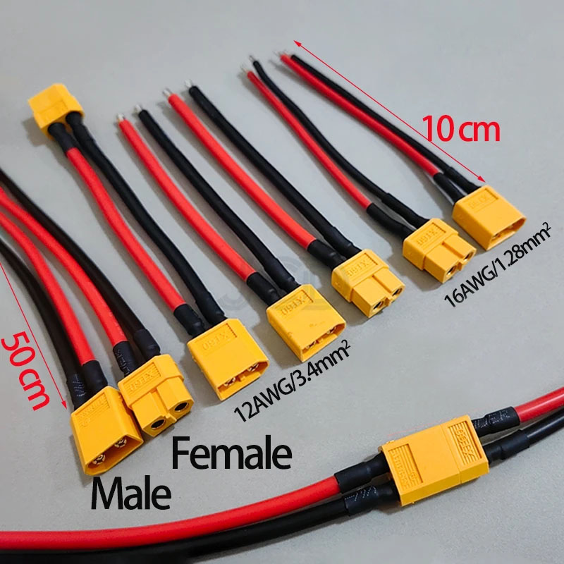 Drone Rc Car Hybrid - 1PCS XT60 남성 여성 커넥터 플러그(10/50cm