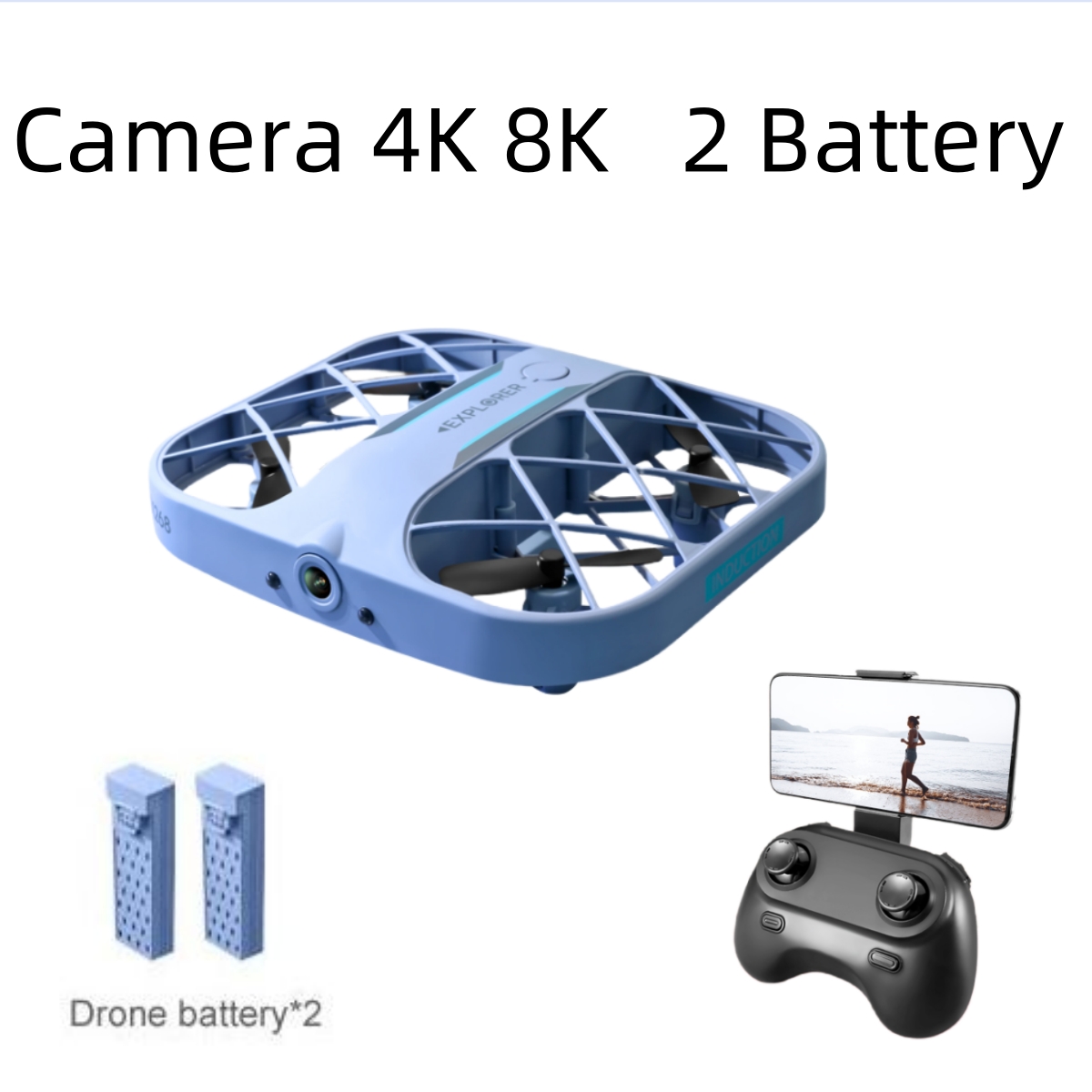 Drone Z - JJRC H107 FPV RC 드론(배터리 2개