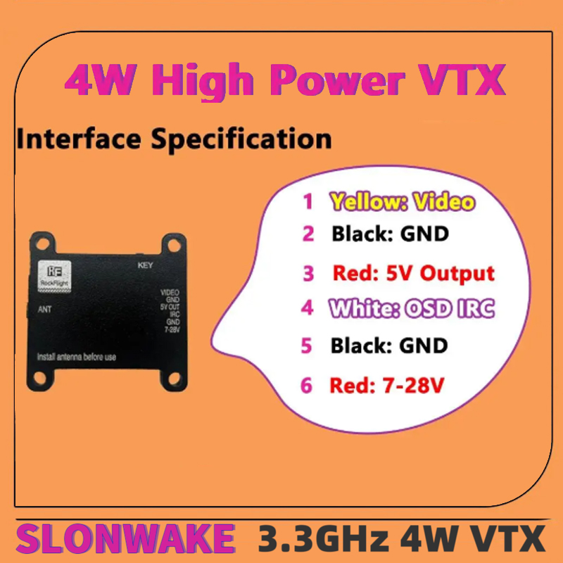 SLONWAKE FPV 3.3G 16채널 4000mW  - Rc Transmitter Drone 리뷰 및 가격