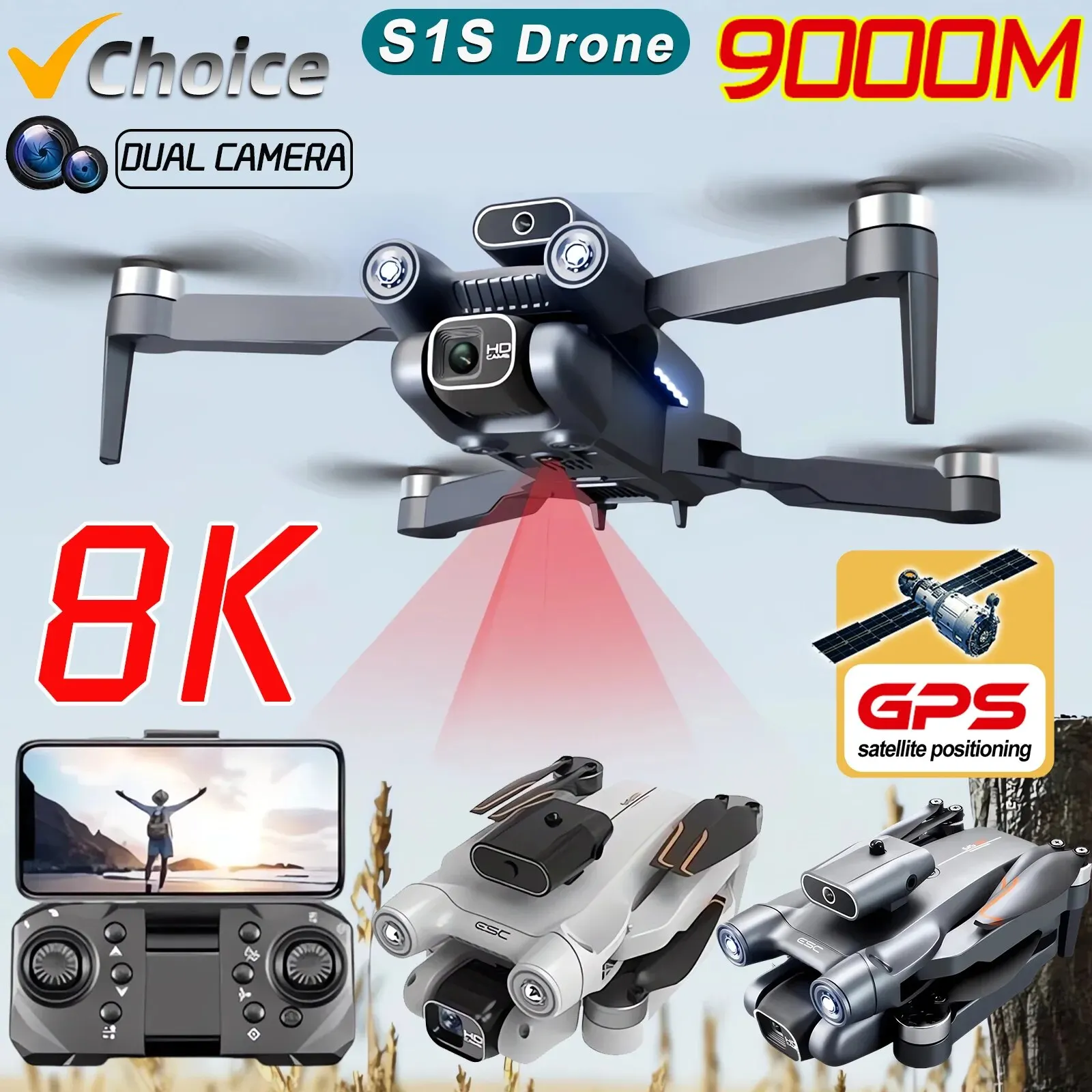 전문 브러시리스 모터 드론 카메라, 장애물 회피 HD  - Drone Z 리뷰 및 가격