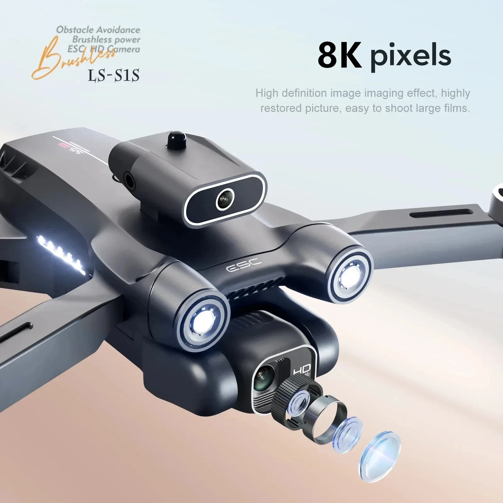 전문 브러시리스 모터 드론 카메라, 장애물 회피 HD  - Drone Z 리뷰 및 가격