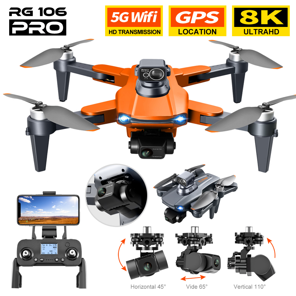 RG106 프로 드론 8k 듀얼 카메라 전문 GPS 드 - Drone Rc Fpv Manual 리뷰 및 가격