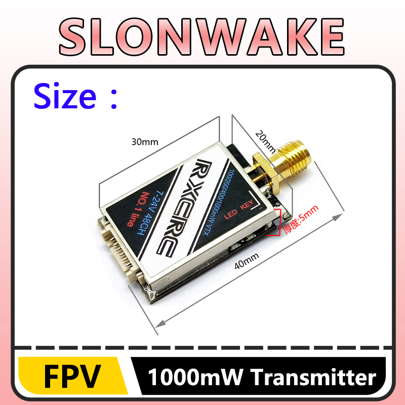 SLONWAKE 5.8G 48CH 1W VTX 100/ - Rc Transmitter Drone 리뷰 및 가격
