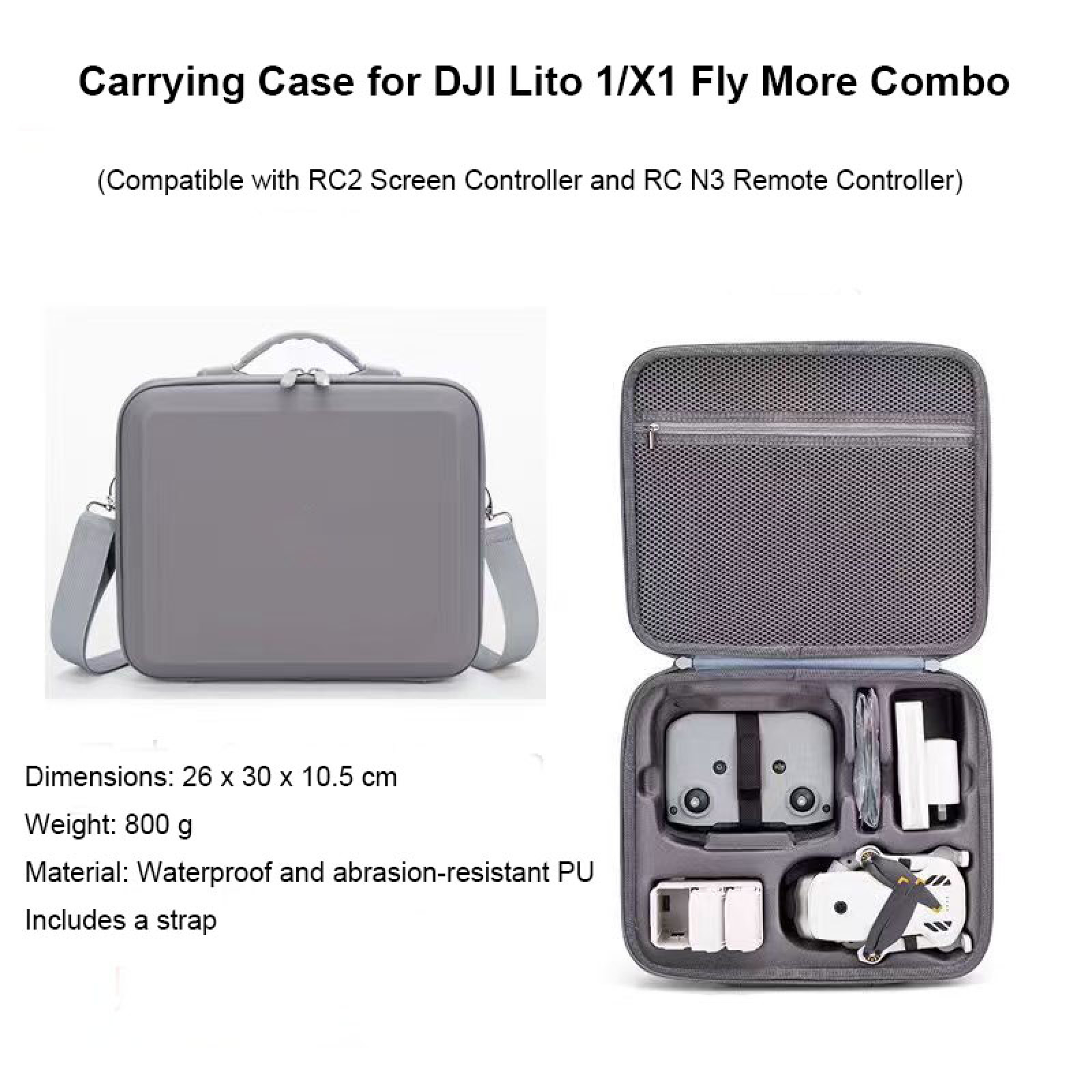DJI Lito1/X1용 방수 휴대용 케이스 RC2 및 - Drone X1 Rc 리뷰 및 가격