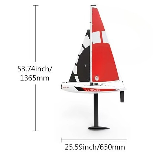 원격 조종 범선 무동력 나침반 경기용 선박 650mm  - Rc Boat 리뷰 및 가격